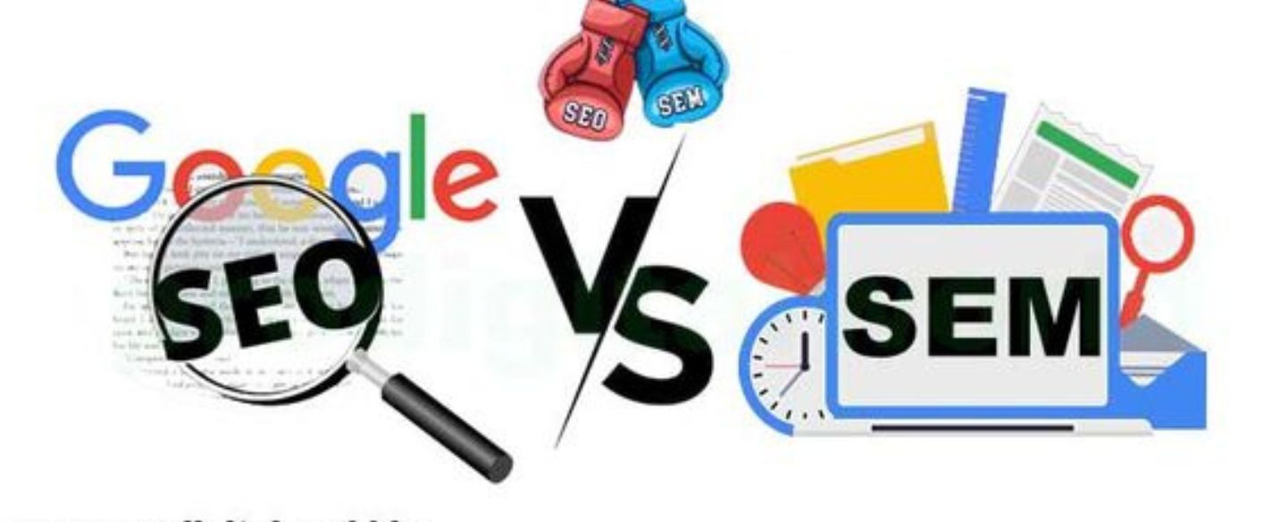 The difference between SEO and SEM: